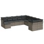 11-teiliges Gartensofa-Set und graue synthetische Rattankissen von , Gartensets - Ref: Foro24-3250449, Preis: 630,70 €, Rabat...