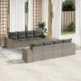 9-teiliges Gartenmöbel-Set und graue synthetische Rattankissen von , Gartensets - Ref: Foro24-3257698, Preis: 590,69 €, Rabat...