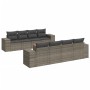 Set de muebles de jardín 9 pzas y cojines ratán sintético gris de , Conjuntos de jardín - Ref: Foro24-3257698, Precio: 571,65 €