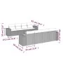9-teiliges Gartenmöbel-Set und graue synthetische Rattankissen von , Gartensets - Ref: Foro24-3257698, Preis: 590,69 €, Rabat...
