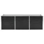 Anthrazitgraues Blumenbeet aus verzinktem Stahl, 240 x 80 x 77 cm von vidaXL, Töpfe und Pflanzgefäße - Ref: Foro24-45726, Pre...