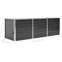 Anthracite gray galvanized steel flower bed 240x80x77 cm by vidaXL, Pots and planters - Ref: Foro24-45726, Price: 83,08 €, Di...