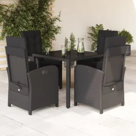 5-piece garden furniture set with black synthetic rattan cushions by , Garden sets - Ref: Foro24-3212204, Price: 572,64 €, Di...