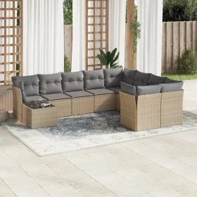 Garden sofa set with beige cushions 10 pieces synthetic rattan by , Garden sets - Ref: Foro24-3250028, Price: 622,77 €, Disco...