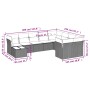 Gartensofa-Set mit beigen Kissen, 10-teilig, synthetisches Rattan von , Gartensets - Ref: Foro24-3250028, Preis: 631,60 €, Ra...