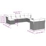 9-teiliges Gartensofa-Set mit beigen synthetischen Rattankissen von , Gartensets - Ref: Foro24-3250147, Preis: 582,22 €, Raba...