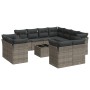 12-piece garden sofa set with gray synthetic rattan cushions by , Garden sets - Ref: Foro24-3250359, Price: 848,80 €, Discoun...