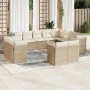 12-piece garden sofa set and brown synthetic rattan cushions by , Garden sets - Ref: Foro24-3250367, Price: 897,92 €, Discoun...