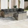 10-piece garden sofa set with gray synthetic rattan cushions by , Garden sets - Ref: Foro24-3249999, Price: 600,98 €, Discoun...