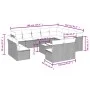 Garden sofa set with cushions 13 pieces gray synthetic rattan by , Garden sets - Ref: Foro24-3250319, Price: 785,82 €, Discou...