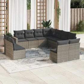 11-piece garden sofa set and gray synthetic rattan cushions by , Modular outdoor sofas - Ref: Foro24-3251467, Price: 648,00 €...