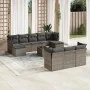11-piece garden sofa set and gray synthetic rattan cushions by , Garden sets - Ref: Foro24-3250179, Price: 639,56 €, Discount: %