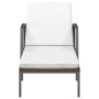 Sun loungers with table 2 units brown synthetic rattan by , Loungers - Ref: Foro24-317642, Price: 196,32 €, Discount: %