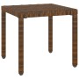 Sun loungers with table 2 units brown synthetic rattan by , Loungers - Ref: Foro24-317642, Price: 196,32 €, Discount: %