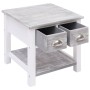 Mesa auxiliar madera de Paulownia gris 40x40x40 cm de vidaXL, Mesas auxiliares - Ref: Foro24-284066, Precio: 39,69 €, Descuen...