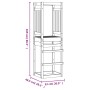 Torre de juegos madera maciza pino 53x46,5x169 cm by , Swings and play structures - Ref: Foro24-826577, Price: 94,40 €, Disco...