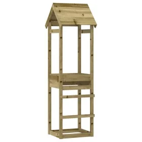 Impregnated pine wood play tower 53x46.5x194 cm by , Swings and play structures - Ref: Foro24-826528, Price: 108,15 €, Discou...
