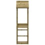 Impregnated pine wood play tower 53x46.5x194 cm by , Swings and play structures - Ref: Foro24-826528, Price: 118,36 €, Discou...