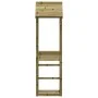Impregnated pine wood play tower 53x46.5x194 cm by , Swings and play structures - Ref: Foro24-826528, Price: 108,15 €, Discou...