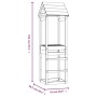 Impregnated pine wood play tower 53x46.5x194 cm by , Swings and play structures - Ref: Foro24-826528, Price: 118,36 €, Discou...