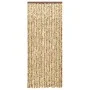 Beige and brown chenille mosquito net curtain 56x185 cm by , Mosquito nets for windows - Ref: Foro24-325448, Price: 36,41 €, ...