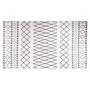 Alfombra lavable antideslizante negro y blanco 190x300 cm