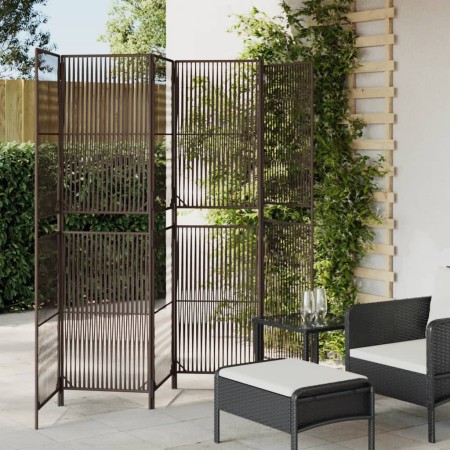 Biombo de 6 paneles ratán sintético marrón by , Room dividers - Ref: Foro24-365385, Price: 153,32 €, Discount: %