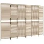 Biombo de 6 paneles ratán sintético beige by , Room dividers - Ref: Foro24-365387, Price: 158,46 €, Discount: %