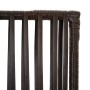 Biombo de 4 paneles ratán sintético marrón by , Room dividers - Ref: Foro24-365393, Price: 115,52 €, Discount: %