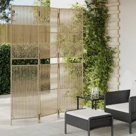 3-panel beige synthetic rattan screen by , Room dividers - Ref: Foro24-365391, Price: 92,70 €, Discount: %