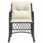 Gartensofas mit Kissen, 2 Stück, aus schwarzem Kunststoff-Rattan. von , Gartenstühle - Ref: Foro24-365152, Preis: 198,82 €, R...