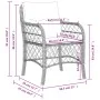 Gartensofas mit Kissen, 2 Stück, aus schwarzem Kunststoff-Rattan. von , Gartenstühle - Ref: Foro24-365152, Preis: 198,82 €, R...