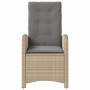 Sillones reclinables jardín y cojines beige mix 2 uds ratán PE de , Sillas de jardín - Ref: Foro24-365173, Precio: 235,79 €, ...