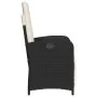 Gartenliege mit schwarzem PE-Rattan-Fußhocker von , Gartenstühle - Ref: Foro24-365184, Preis: 145,87 €, Rabatt: %