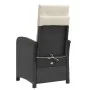 Gartenliege mit schwarzem PE-Rattan-Fußhocker von , Gartenstühle - Ref: Foro24-365184, Preis: 145,87 €, Rabatt: %