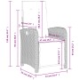 Gartenliege mit schwarzem PE-Rattan-Fußhocker von , Gartenstühle - Ref: Foro24-365184, Preis: 126,03 €, Rabatt: %