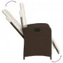 Gartenliege mit Fußstütze aus braunem PE-Rattan von , Gartenstühle - Ref: Foro24-365186, Preis: 148,43 €, Rabatt: %