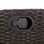 Sillón reclinable de jardín con reposapiés ratán PE marrón by , Garden chairs - Ref: Foro24-365186, Price: 148,43 €, Discount: %
