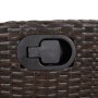 Sillón reclinable de jardín con reposapiés ratán PE marrón by , Garden chairs - Ref: Foro24-365186, Price: 151,63 €, Discount: %