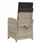 Sillón reclinable de jardín con reposapiés ratán PE gris claro by , Garden chairs - Ref: Foro24-365190, Price: 154,67 €, Disc...