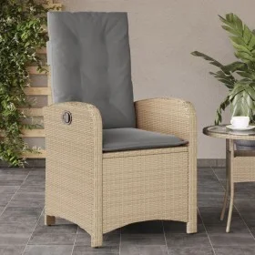 Garten-Liegesessel mit gemischten beigen PE-Rattan-Kissen. von , Gartenstühle - Ref: Foro24-365165, Preis: 123,38 €, Rabatt: %
