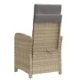 Sillón reclinable de jardín con cojines ratán PE beige mixto by , Garden chairs - Ref: Foro24-365165, Price: 123,38 €, Discou...