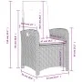 Sillón reclinable de jardín con cojines ratán PE beige mixto by , Garden chairs - Ref: Foro24-365165, Price: 123,38 €, Discou...