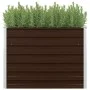 Brauner Anzuchttisch aus verzinktem Stahl, 100 x 100 x 77 cm von vidaXL, Töpfe und Pflanzgefäße - Ref: Foro24-45712, Preis: 6...