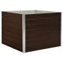 Brown galvanized steel growing table 100x100x77 cm by vidaXL, Pots and planters - Ref: Foro24-45712, Price: 64,30 €, Discount: %