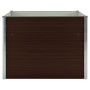 Mesa de cultivo de acero galvanizado marrón 100x100x77 cm de vidaXL, Maceteros y jardineras - Ref: Foro24-45712, Precio: 61,4...