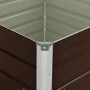 Mesa de cultivo de acero galvanizado marrón 100x100x77 cm de vidaXL, Maceteros y jardineras - Ref: Foro24-45712, Precio: 61,44 €