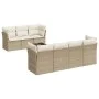 Juego de sofás de jardín con cojines beige 8 pzas ratán PE de , Conjuntos de jardín - Ref: Foro24-3249117, Precio: 522,16 €, ...