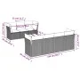 Juego de sofás de jardín con cojines beige 8 pzas ratán PE de , Conjuntos de jardín - Ref: Foro24-3249117, Precio: 522,16 €, ...