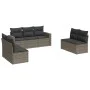 Set de sofás de jardín 7 piezas con cojines ratán PE gris by , Modular outdoor sofas - Ref: Foro24-3251167, Price: 421,15 €, ...